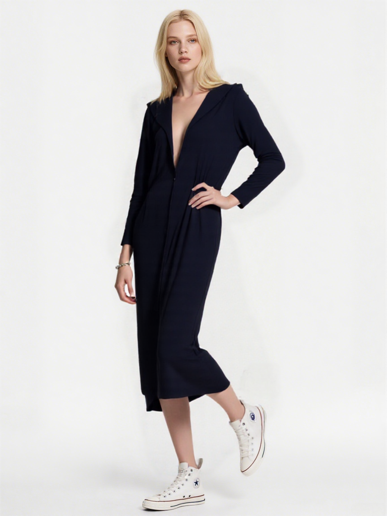 Women's long-sleeve robe loungewear